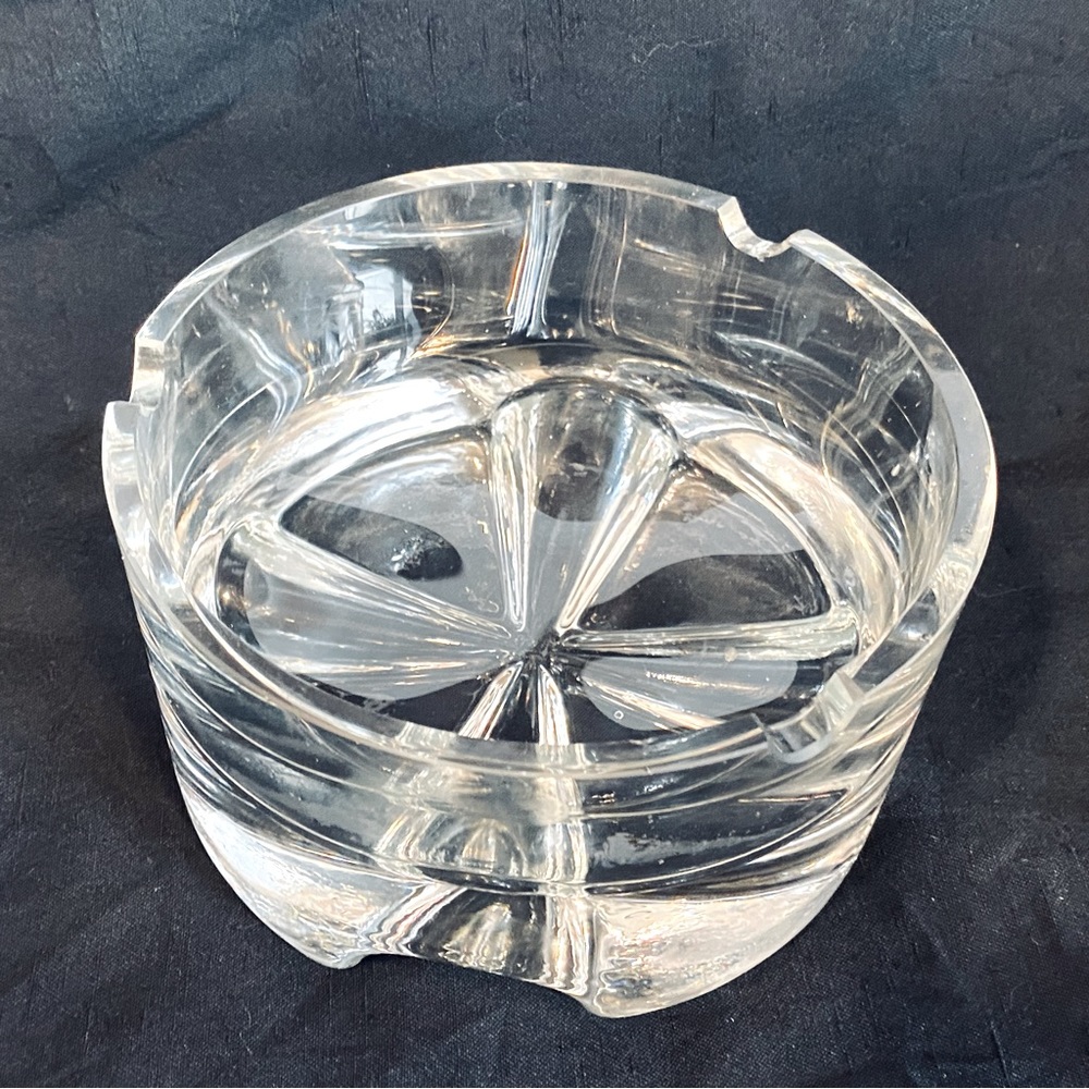 Mid Century Crystal Ashtray/Dish